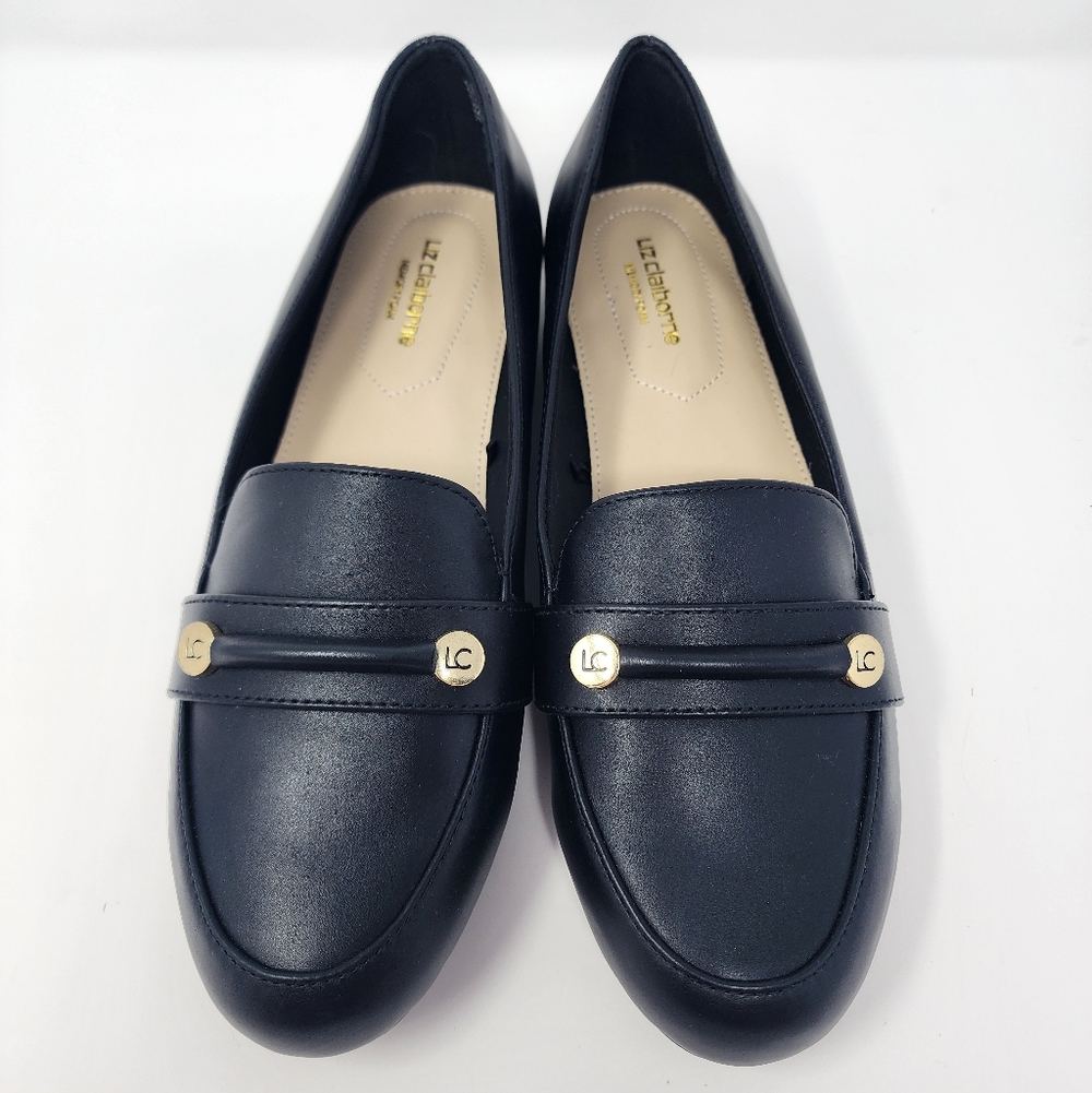 Liz Claiborne Memory Foam Trish Black Loafers Size 6 1/2